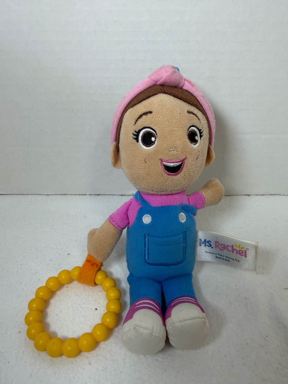 Ms Rachel Sensory 7" Plush Toy Baby Toddler Learning Figure Yellow Ring